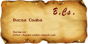 Bucsa Csaba névjegykártya